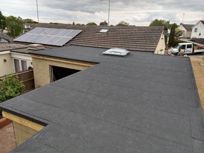Flat roof extension